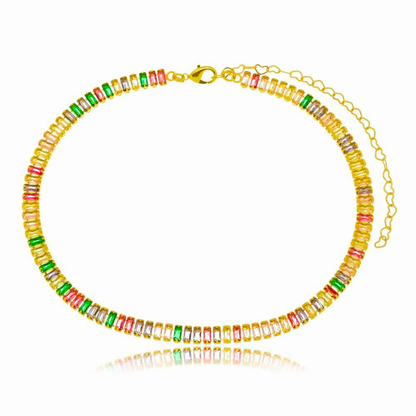 Rainbow Baguette Choker